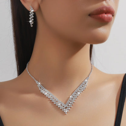 4/3 Pieces of Wedding Season Women'S Claw Chain Series Earrings, Necklaces, Bracelets, Jewelry Sets, Banquet and Holiday Gifts92