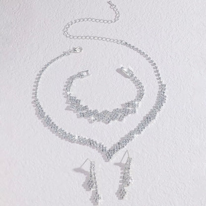 4/3 Pieces of Wedding Season Women'S Claw Chain Series Earrings, Necklaces, Bracelets, Jewelry Sets, Banquet and Holiday Gifts92